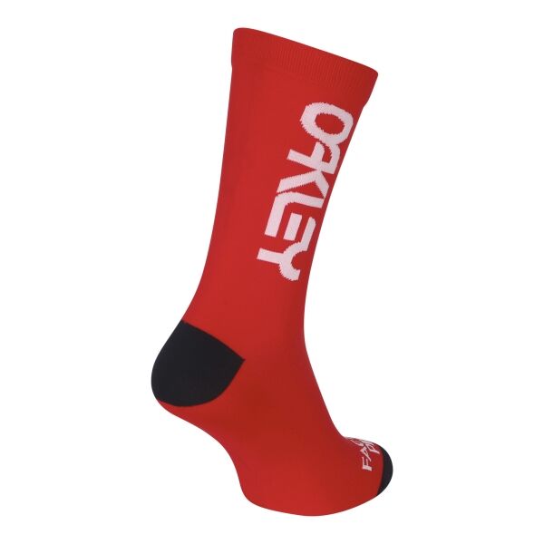 Oakley FACTORY PILOT Biciklističke čarape, Crvena, Veľkosť 45-47