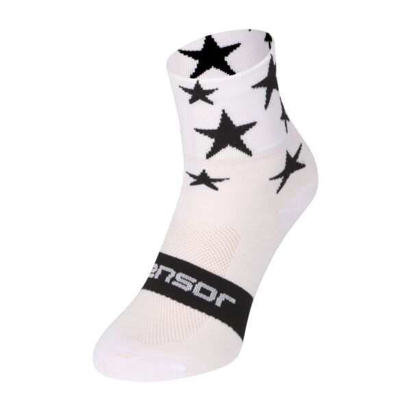 Sensor STARS Biciklističke čarape, Bijela, Veľkosť 35-38