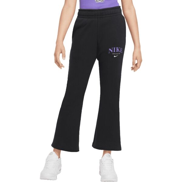 Nike NSW TREND FLC PANT Hlače Za Djevojčice, Crna, Veľkosť XL