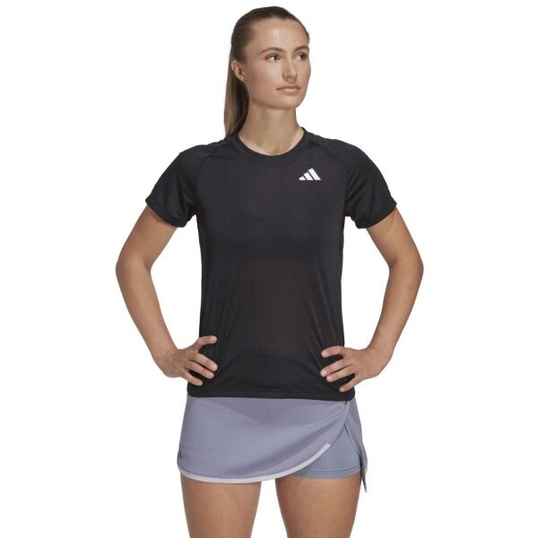 Adidas CLUB TEE Ženska Majica Za Tenis, Crna, Veľkosť S
