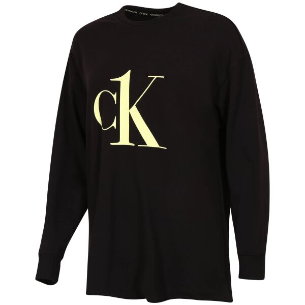 Calvin Klein CK1 COTTON LW NEW-L/S SWEATSHIRT Ženska Majica, Crna, Veľkosť S