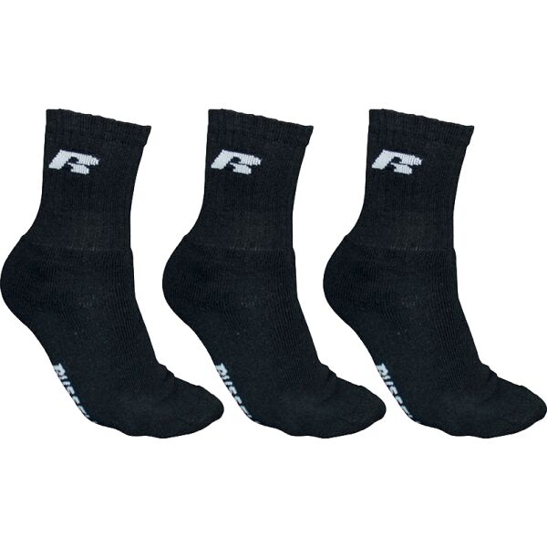 Russell Athletic SOCKS 3PPK SOCKS 3PPK - Sportske čarape, Crna, Veľkosť 39-42