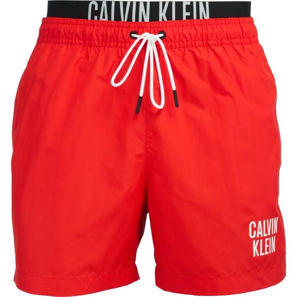 Calvin Klein INTENSE POWER-MEDIUM DOUBLE WB Muške Kratke Hlače Za Kupanje, Crvena, Veľkosť S