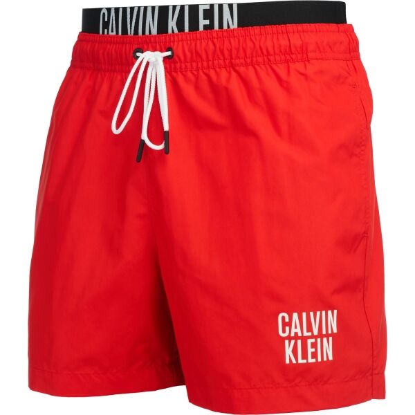 Calvin Klein INTENSE POWER-MEDIUM DOUBLE WB Muške Kratke Hlače Za Kupanje, Crvena, Veľkosť S