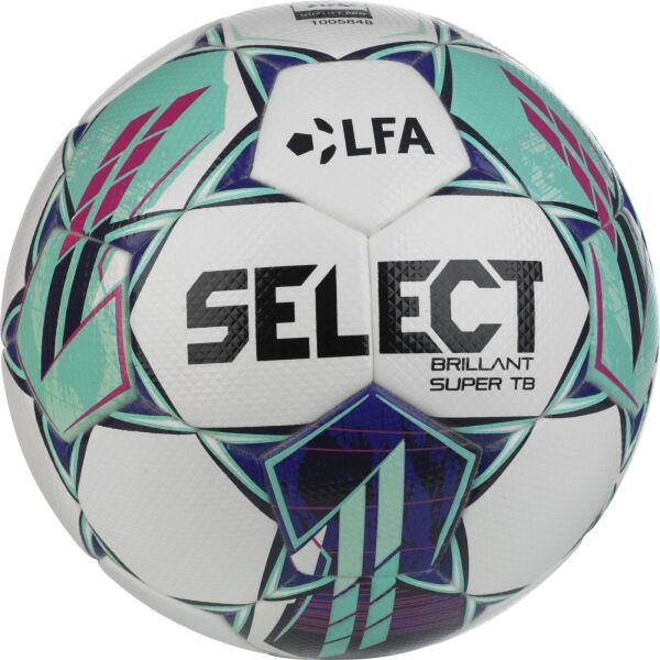 Select BRILLANT SUPER F:L 23/24 Nogometna Lopta, Bijela, Veľkosť 5