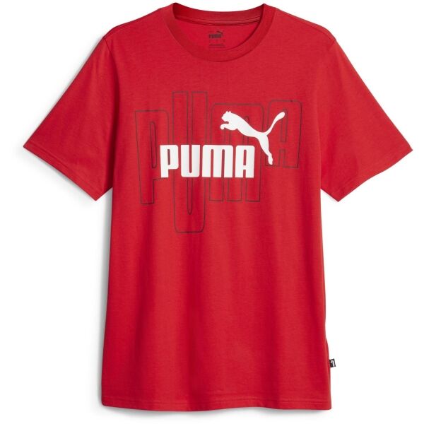 Puma GRAPHICS NO.1 TEE Muška Majica, Crvena, Veľkosť L